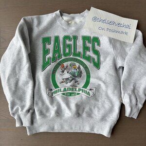 Vintage Philadelphia Eagles Football Sweatshirt, 90s NFL Phil Eagles Shirt Tee